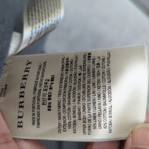 Men's Burberry Crepe Gray Casual Travel Blazer - Size 40R 50 EU NWT - Picture 7 of 11